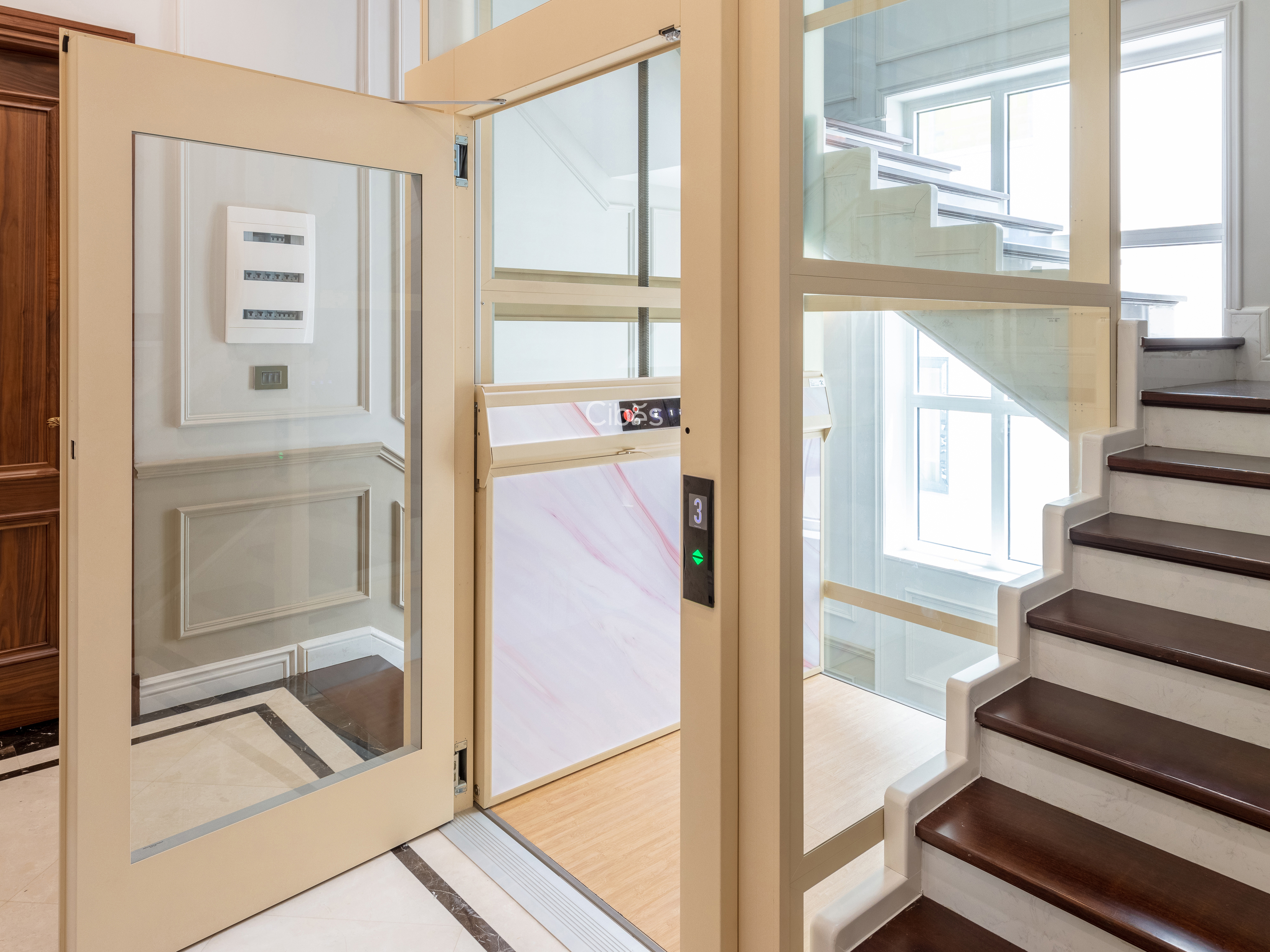 Thang máy gia đình Cibes V80 Aurora - Biệt thự Hà Nội