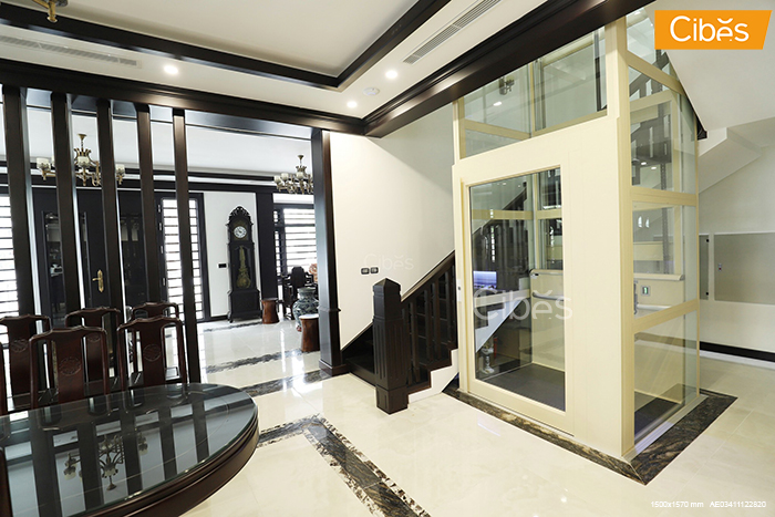 Thang máy gia đình 4 người sử dụng tải trọng 300kg