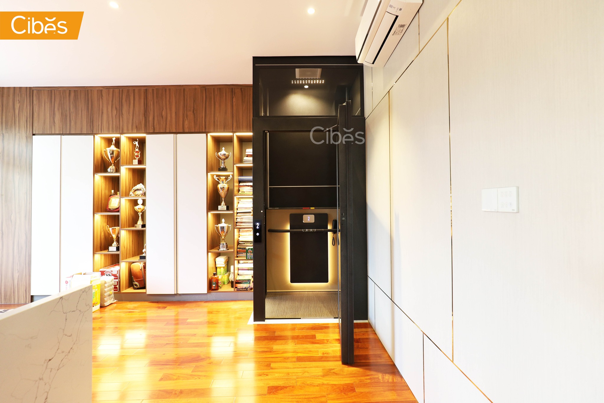 Thảo Điền, TPHCM - Cải tạo góc nhà để lắp đặt thang máy Cibes Air sang trọng và tinh tế