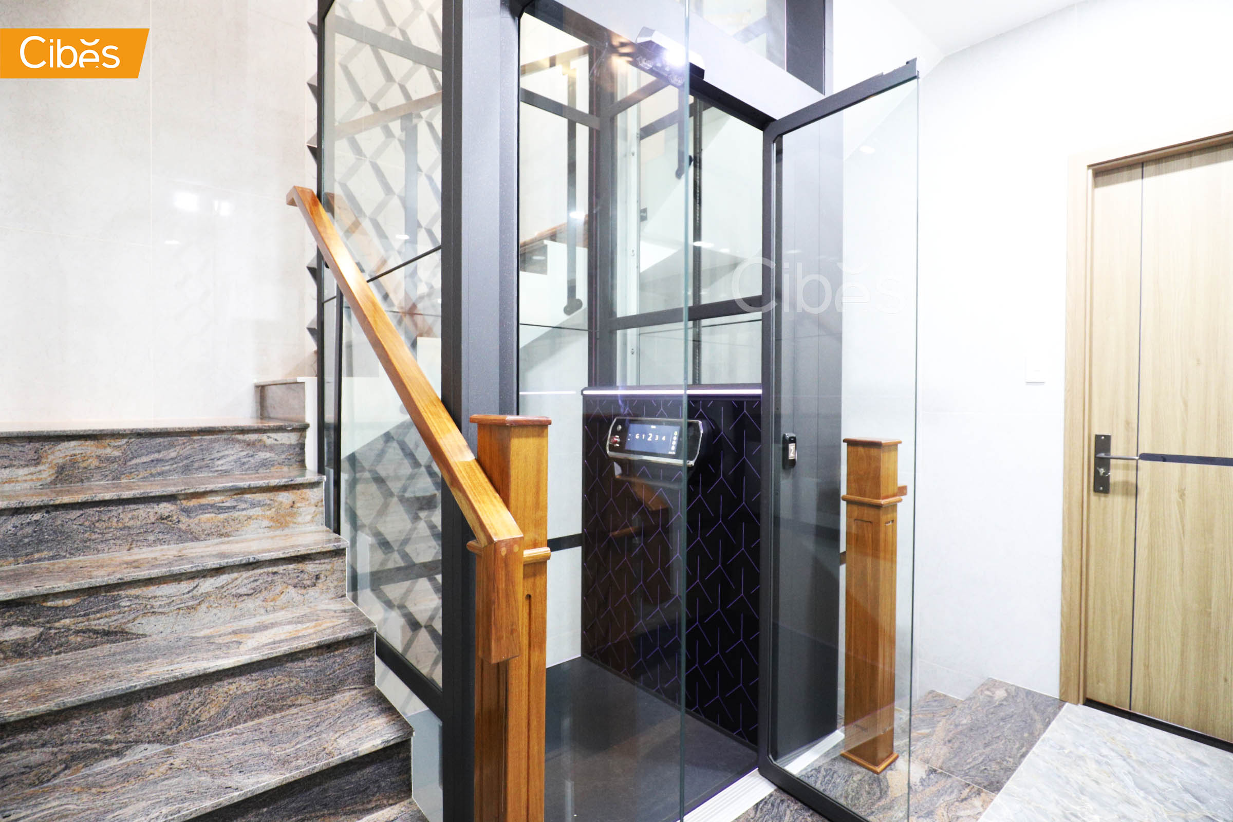 TPHCM - Cibes Voyager V80i Galaxy lắp đặt cả hai loại cửa - cửa 1 cánh & cửa saloon 2 cánh