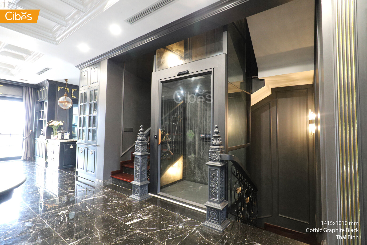 Thái Bình - Cibes Voyager V90 Aurora hoà hợp trong sắc đen sang trọng của căn biệt thự