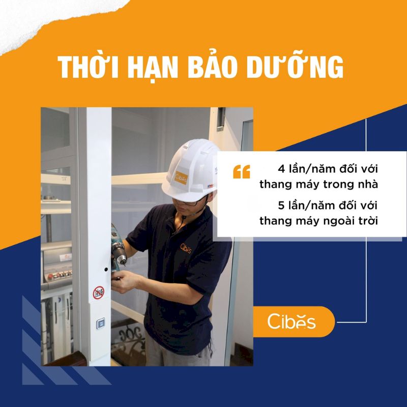 Quy trình bảo dưỡng, bảo trì thang máy Đà Nẵng Cibes